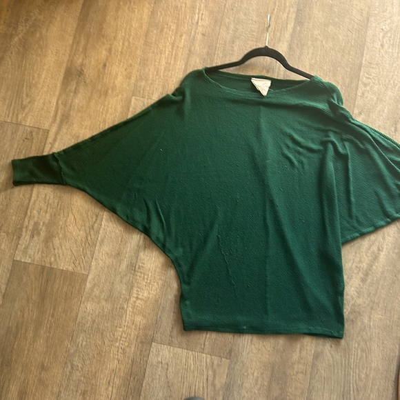 S HUNTER GREEN 3/4 SLEEVE TOP@d or 70 - Picture 2 of 2